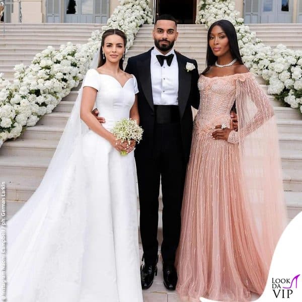 Umar e Nada in posa con Naomi Campbell 