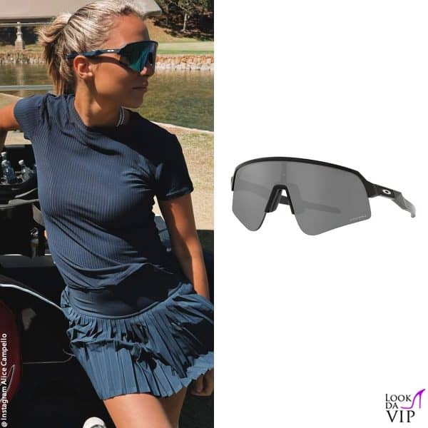 Allure sportivo per gli occhiali Oakley di Alice Campello