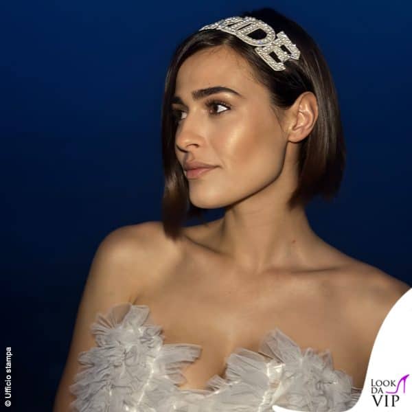 Maxi cerchietto con la scritta "bride"