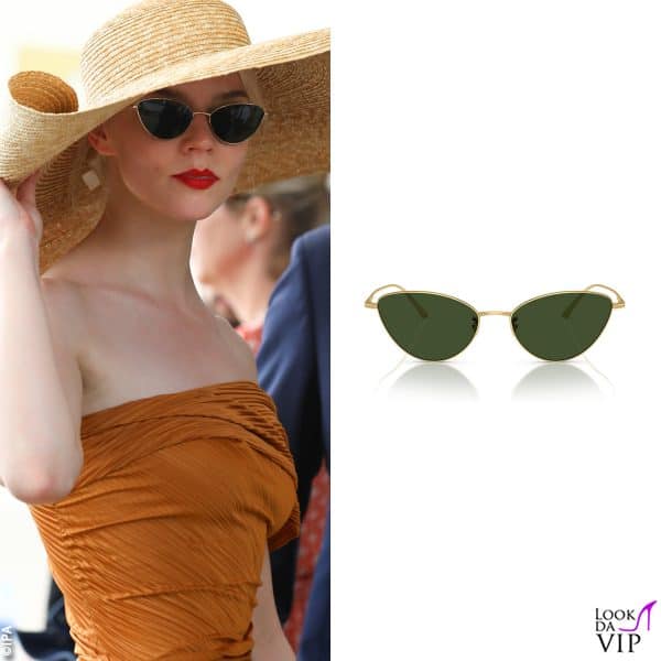 Occhiali Oliver Peoples con lenti cat-eyes per Anya Taylor Joy 