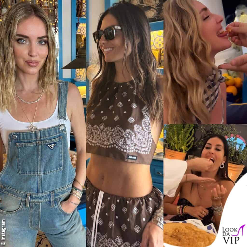 Elisabetta Gregoraci e Chiara Ferragni: sfida di look firmati a Capri