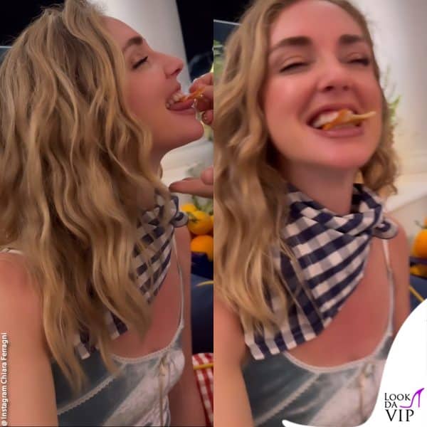 anche Chiara Ferragni si è fatta imboccare nello stesso ristorante 