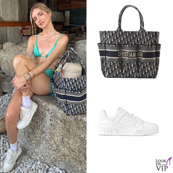 borsa Dior, sneakers Louis Vuitton 