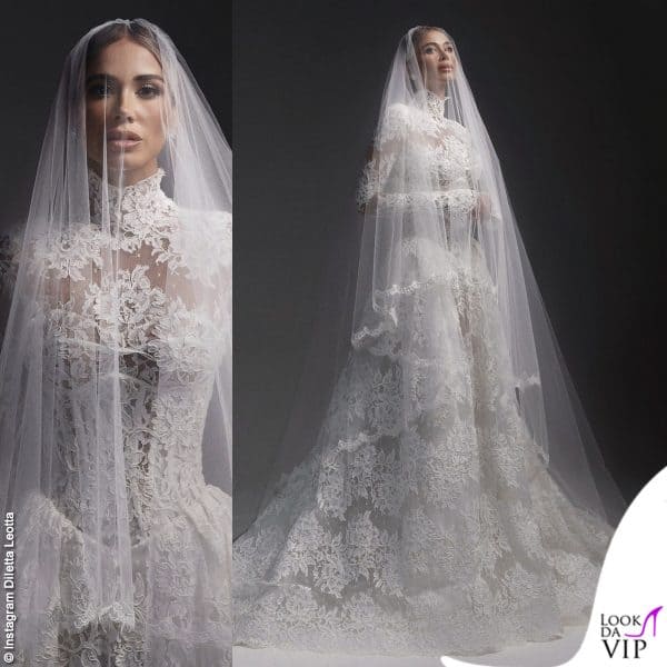 Diletta Leotta in Atelier Emé alle nozze con Loris Karius