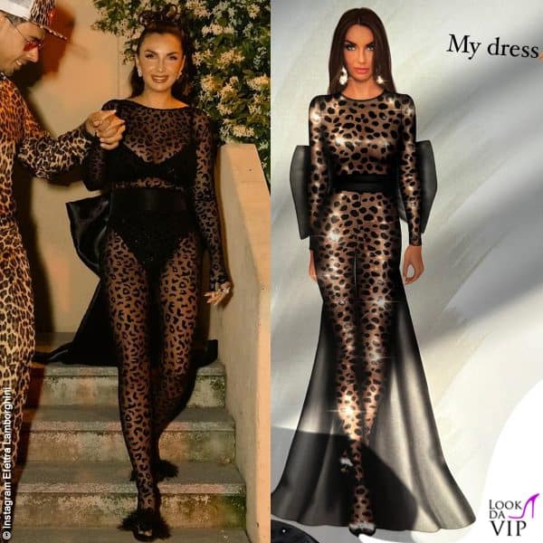 Elettra Lamborghini per il 30esimo compleanno sceglie un vestito Mamatchy