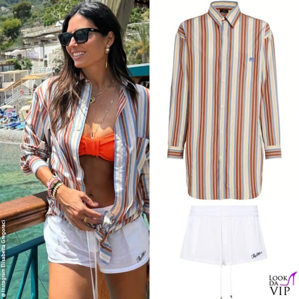 camicia Etro, shorts The Attico, bikini Sorbet Island 