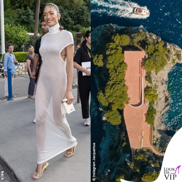 Elodie sfilata Jacquemus Casa Malaparte