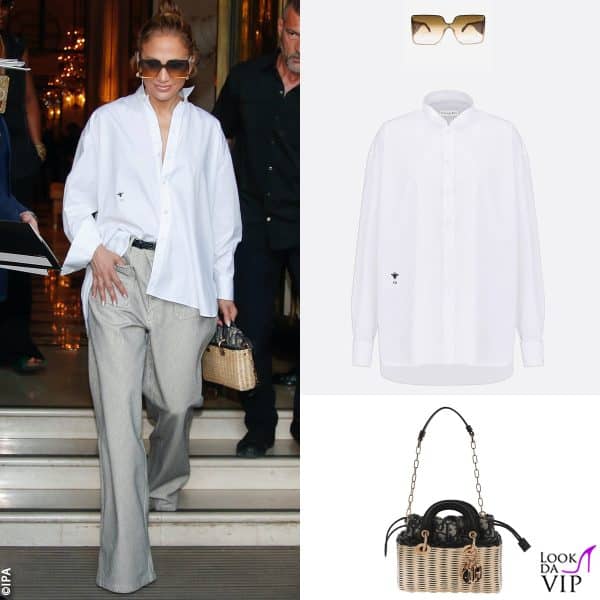 occhiali Nile, camicia e borsa Dior 