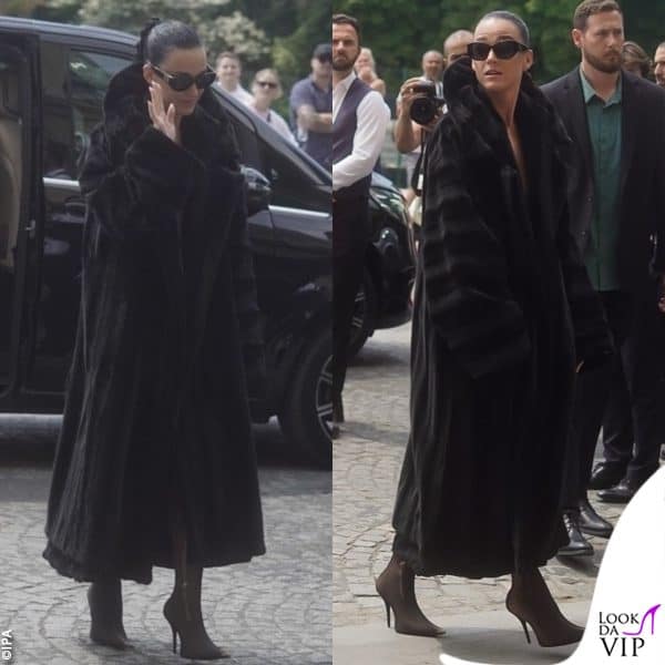 Katy Perry con la maxi pelliccia