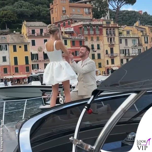 Lui le ha fatto la proposta su uno yacht, a Portofino