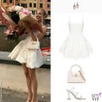 Leonie Hanne orecchini Tiffany abito balykina borsca Chanel scarpe Amina Muaddi proposta nozze 2