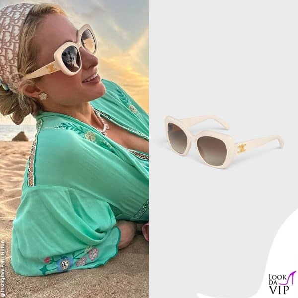 Paris Hilton indossa occhiali da sole Celine