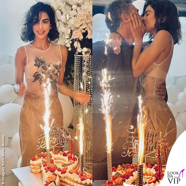 Top trasparente per Rocio Munoz Morales 