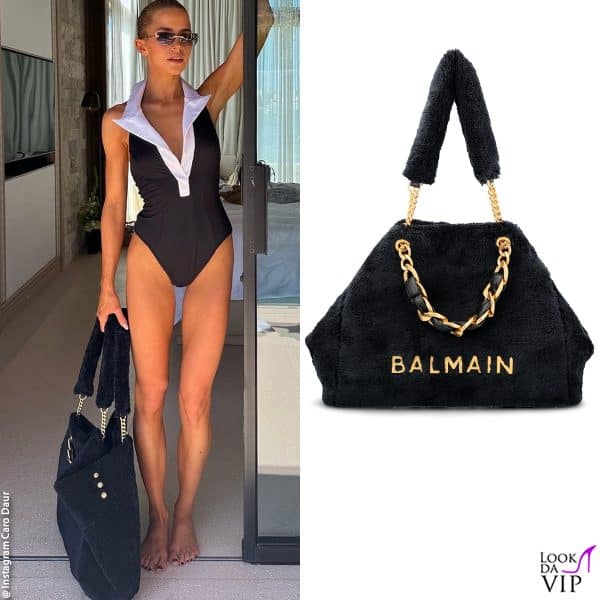 Balmain in spugna per Caro Daur 