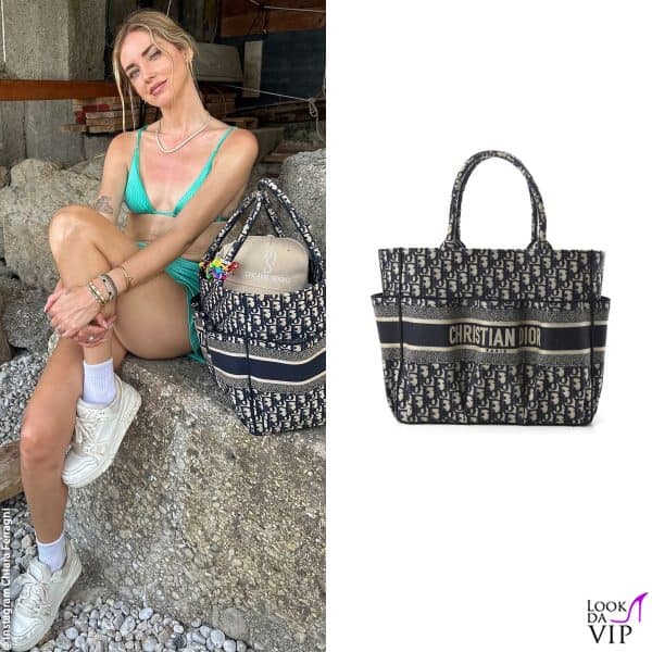 Chiara Ferragni con una tote Dior 