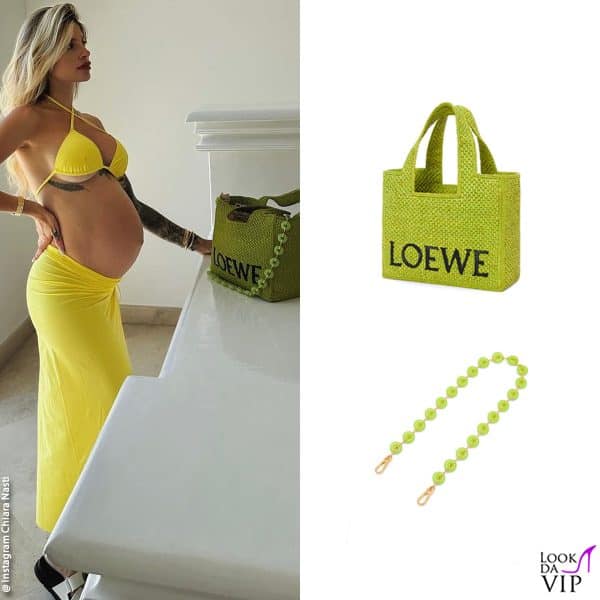 borsa e tracolla Loewe per Chiara Nasti 