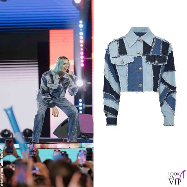 giacca Philipp Plein e jeans Levi's per Rose Villain 