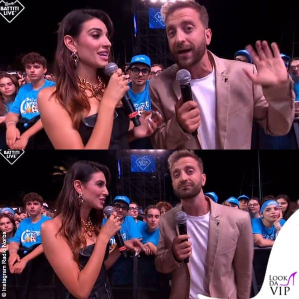 Rebecca con Stefano Corti (completo Patrizia Pepe)