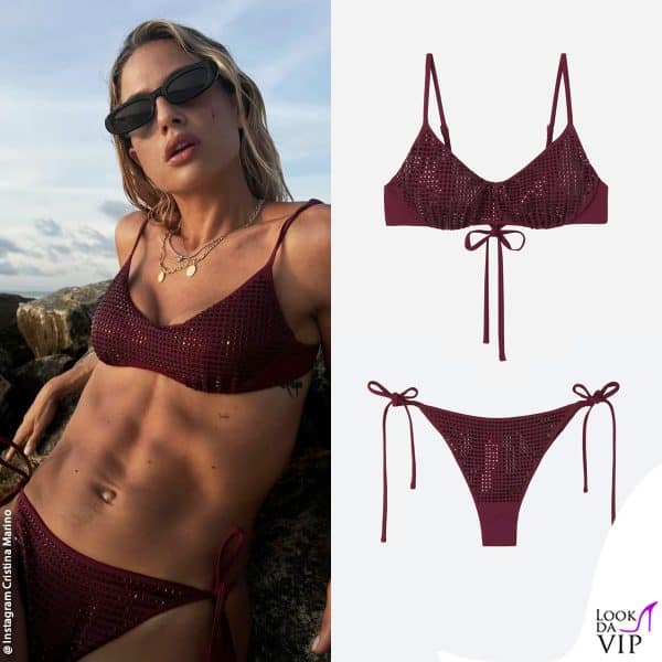 Cristina Marino luccica in bikini Calzedonia
