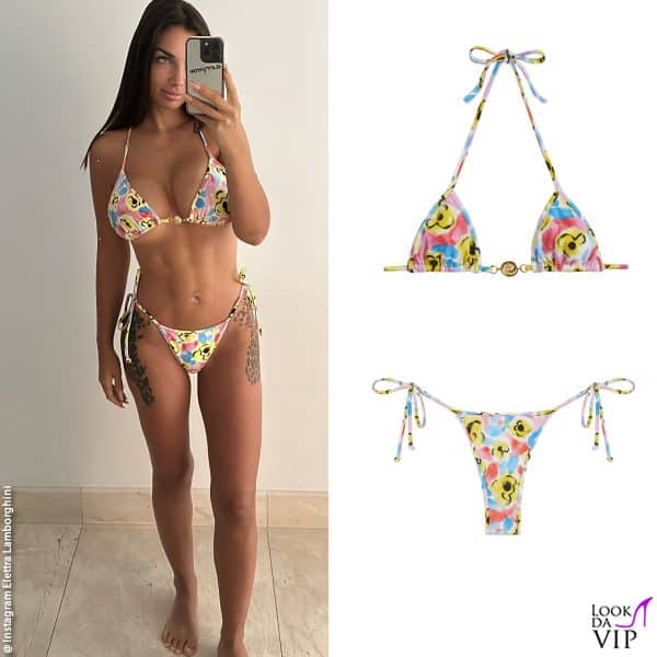 Elettra Lamborghini con un bikini Reina Olga 