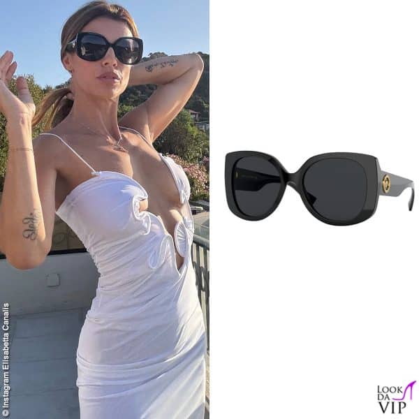 occhiali da sole Versace per Elisabetta Canalis 