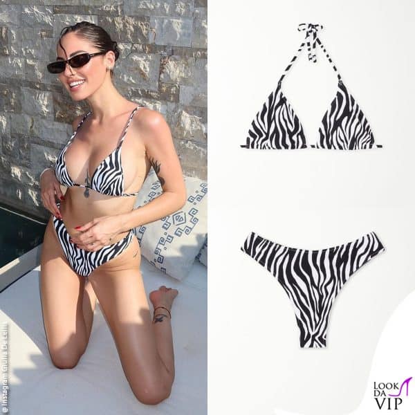 Giulia De Lellis graffiante in bikini Tezenis