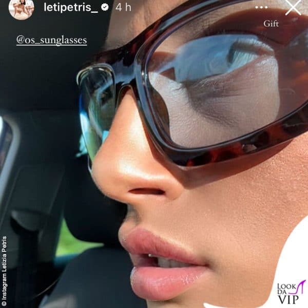 Letizia Petris con una montatura OS Sunglasses