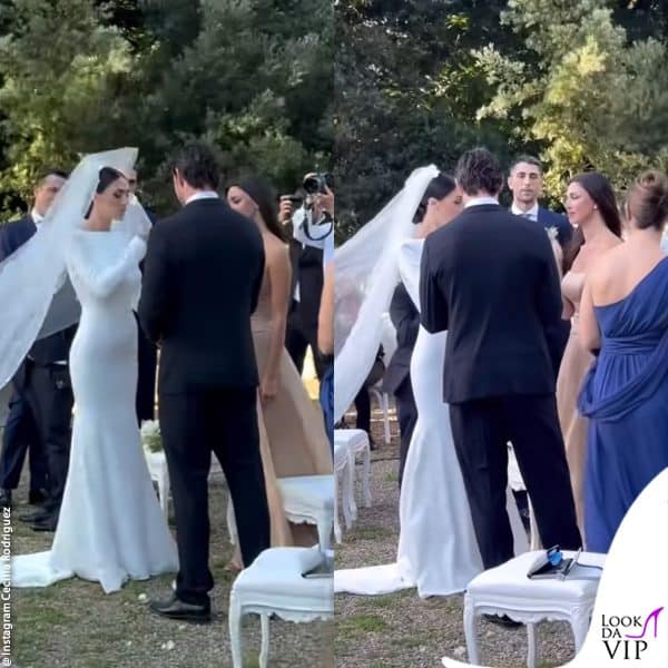 la cerimonia di Cecilia Rodriguez e Ignazio Moser 