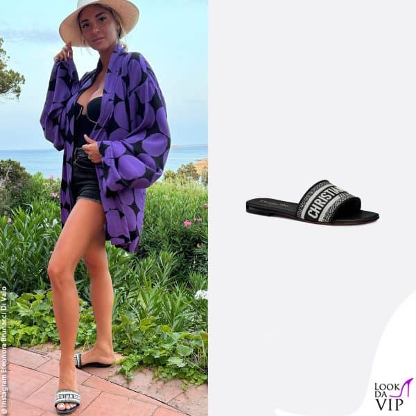 Eleonora Brunacci Di Vaio con le slide Dior 