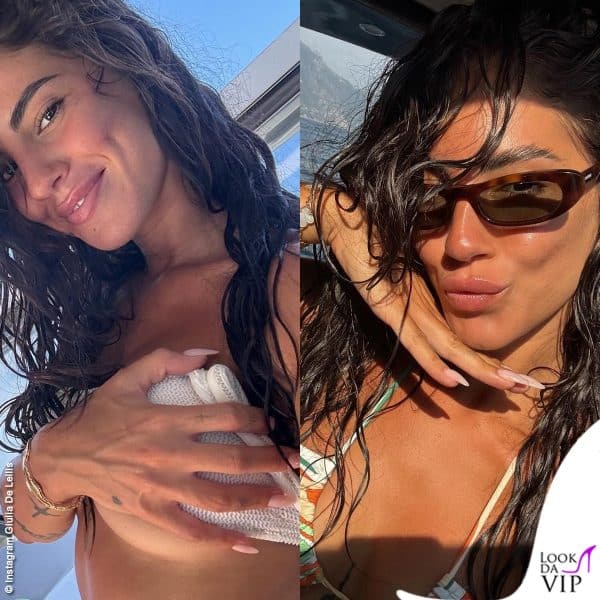 Giulia De Lellis con una manicure dall'effetto nude