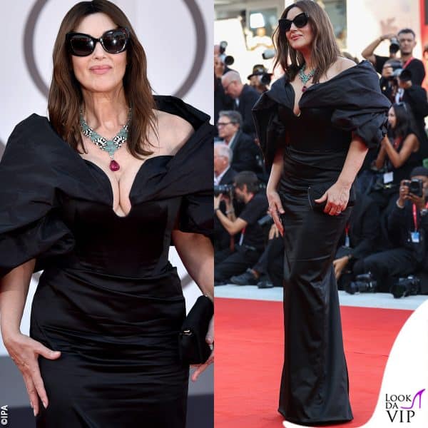 abito Vivienne Westwood Haute Couture e gioielli Cartier per Monica Bellucci 