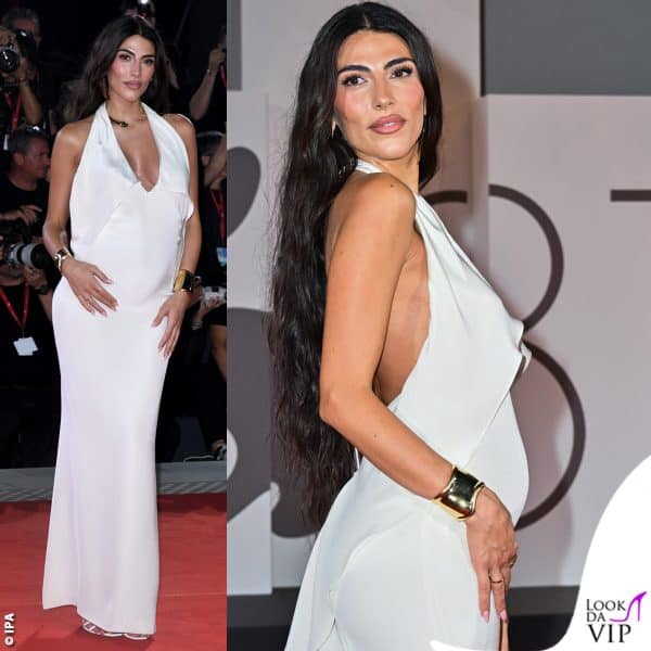 Giulia Salemi in Tom Ford con gioielli Tiffany & Co. 