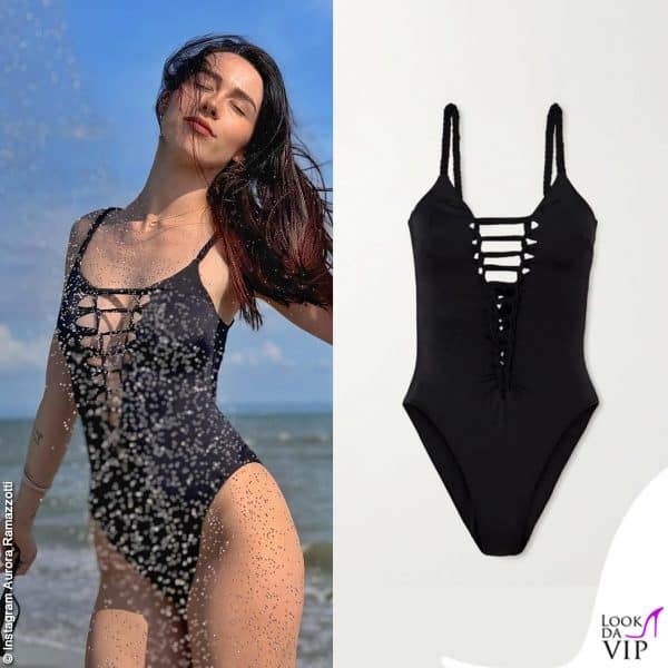 la Ramazzotti nel costume Agent Provocateur 