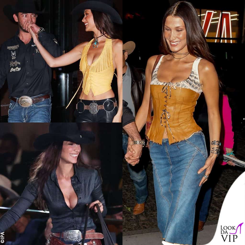 Lo stile da cowgirl di Bella Hadid