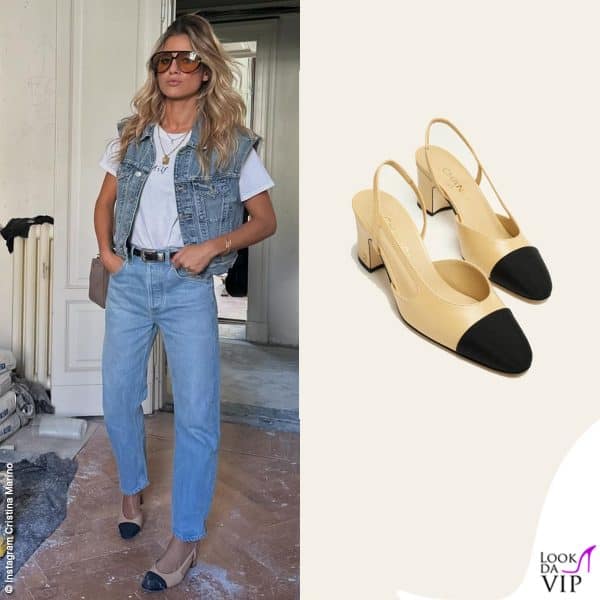 Cristina Marino sceglie sling back Chanel