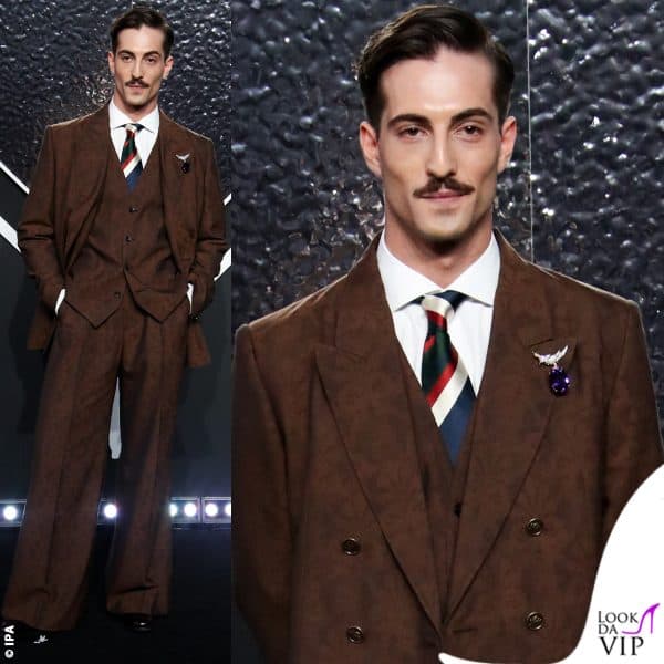 L'outfit di Damiano David è firmato Etro