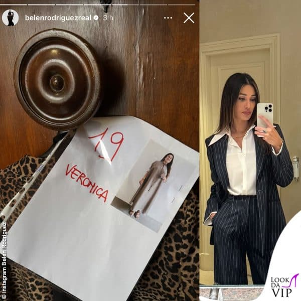 La Rodriguez ha postato su Instagram il suo outfit e alcuni dettagli della sfilata
