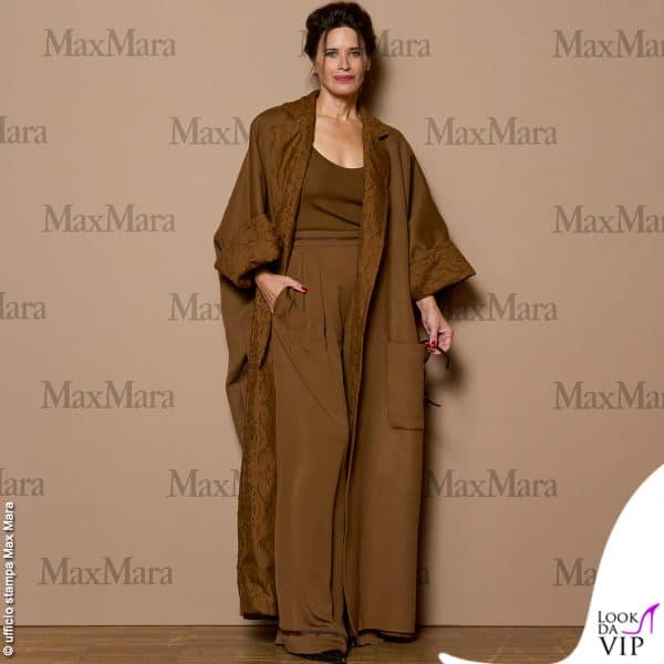 Valentina Cervi nel parterre di Max Mara