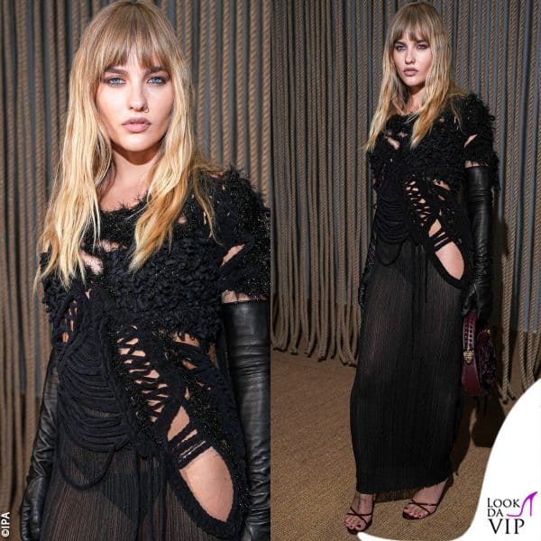 Victoria De Angelis in nero da Roberto Cavalli 