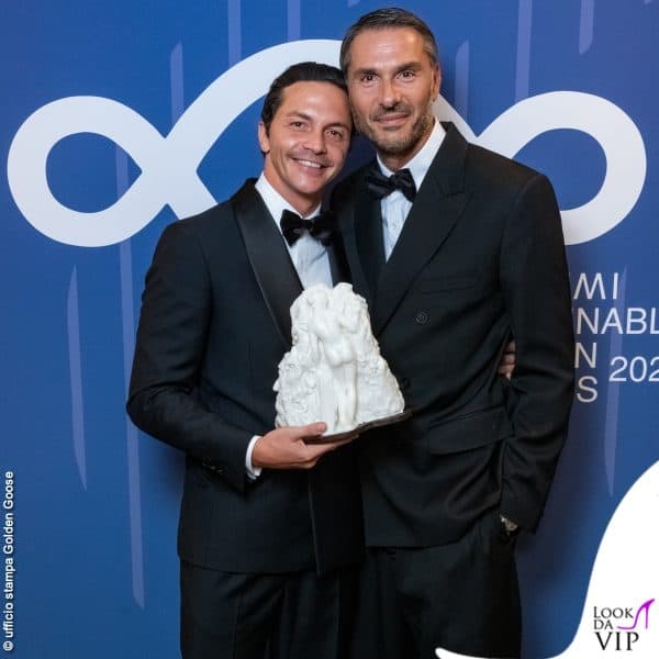 Umberto De Marco, fondatore di Yatay, e Silvio Campara, CEO di Golden Goose, sono stati premiati durante l'evento