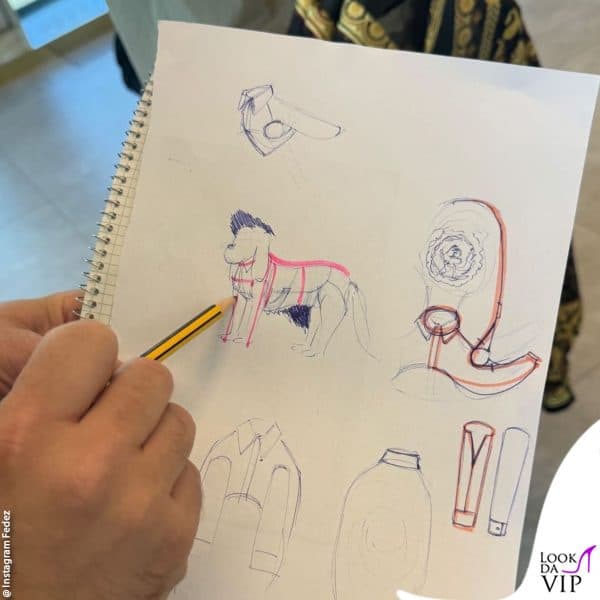 i bozzetti per il look da fashion week 