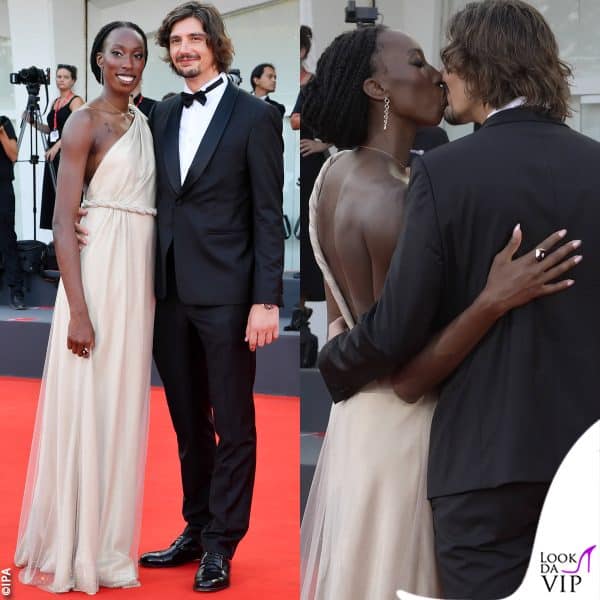 Paola Egonu e Leonardo Puliti in Giorgio Armani 