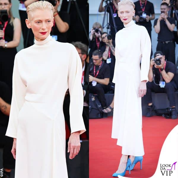 Tilda Swinton in Alaia 