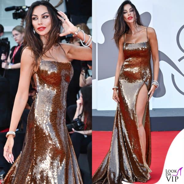 Madalina Ghenea con un abito Sabato Russo 