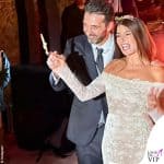 nozze Ilaria DAmico abito da sposa Luisa Beccaria Gigi Buffon outfit Giorgio Armani 