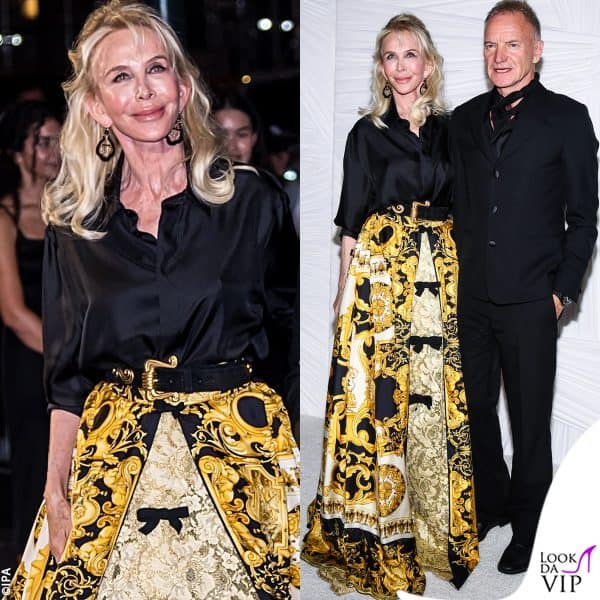 Sting e Trudie Styler in Versace 