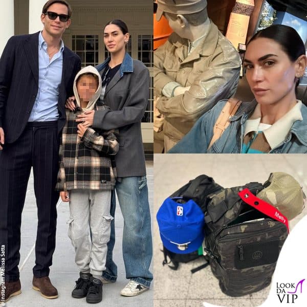 Melissa Satta, Carlo Gussalli Beretta e Maddox Boateng iin vacanza negli Stati Uniti: i look