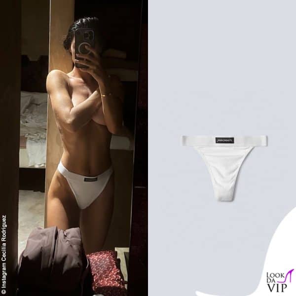 Cecilia Rodriguez con un tanga a vita alta Hinnominate