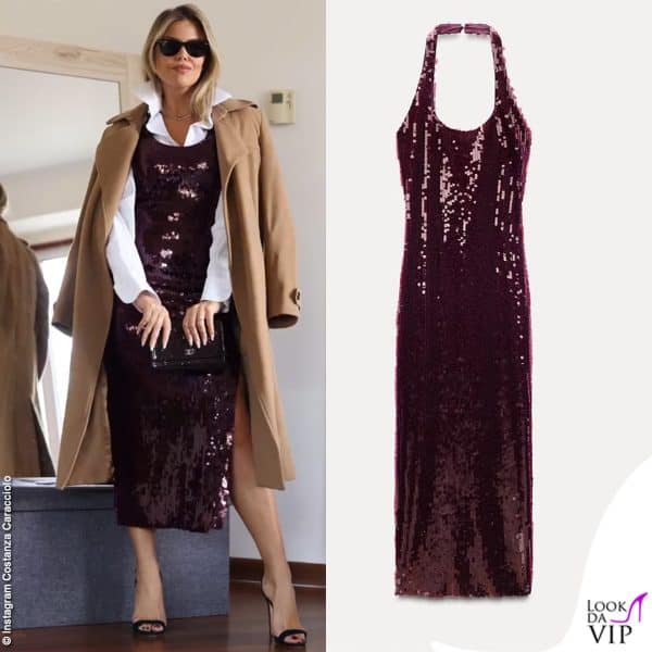 Costanza Caracciolo indossa le paillettes di Zara