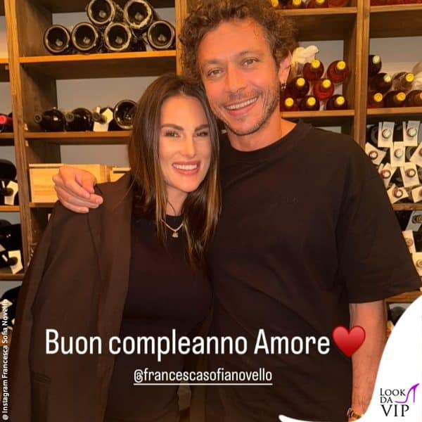 Francesca Sofia Novello e Valentino Rossi all'Osteria Francescana 